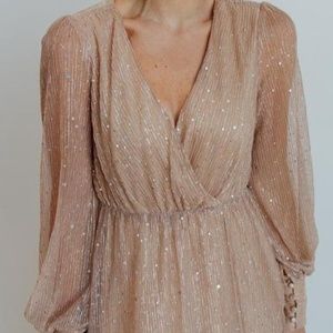 Baltic Born Abigail Champagne Sparkle Gown